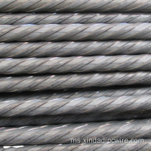 7mm PC Steel Strand Wire Rod Untuk Prestressing